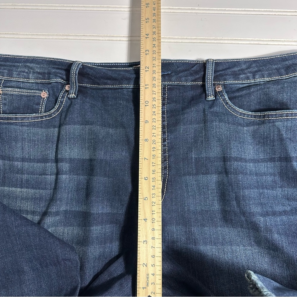 Seven7 straight leg raw hem fashion jeans women’s 16 - Picture 7 of 11